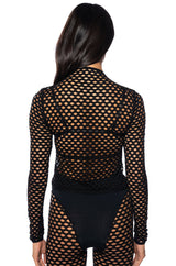 RUNNIN UP LONG SLEEVE SEAMLESS CROP TOP