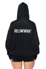 RUNWAY OVERSIZED HOODED SWEATER