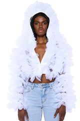 SAMIRA RUFFLE CARDIGAN