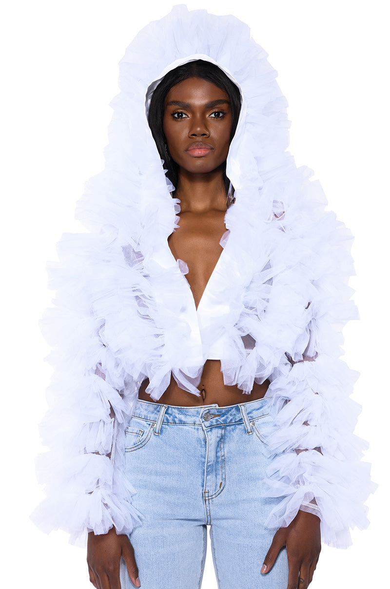 SAMIRA RUFFLE CARDIGAN