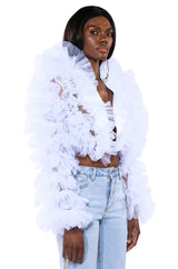 SAMIRA RUFFLE CARDIGAN