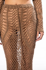 SAND DUNES LONG SLEEVE TOP AND MAXI SKIRT SET