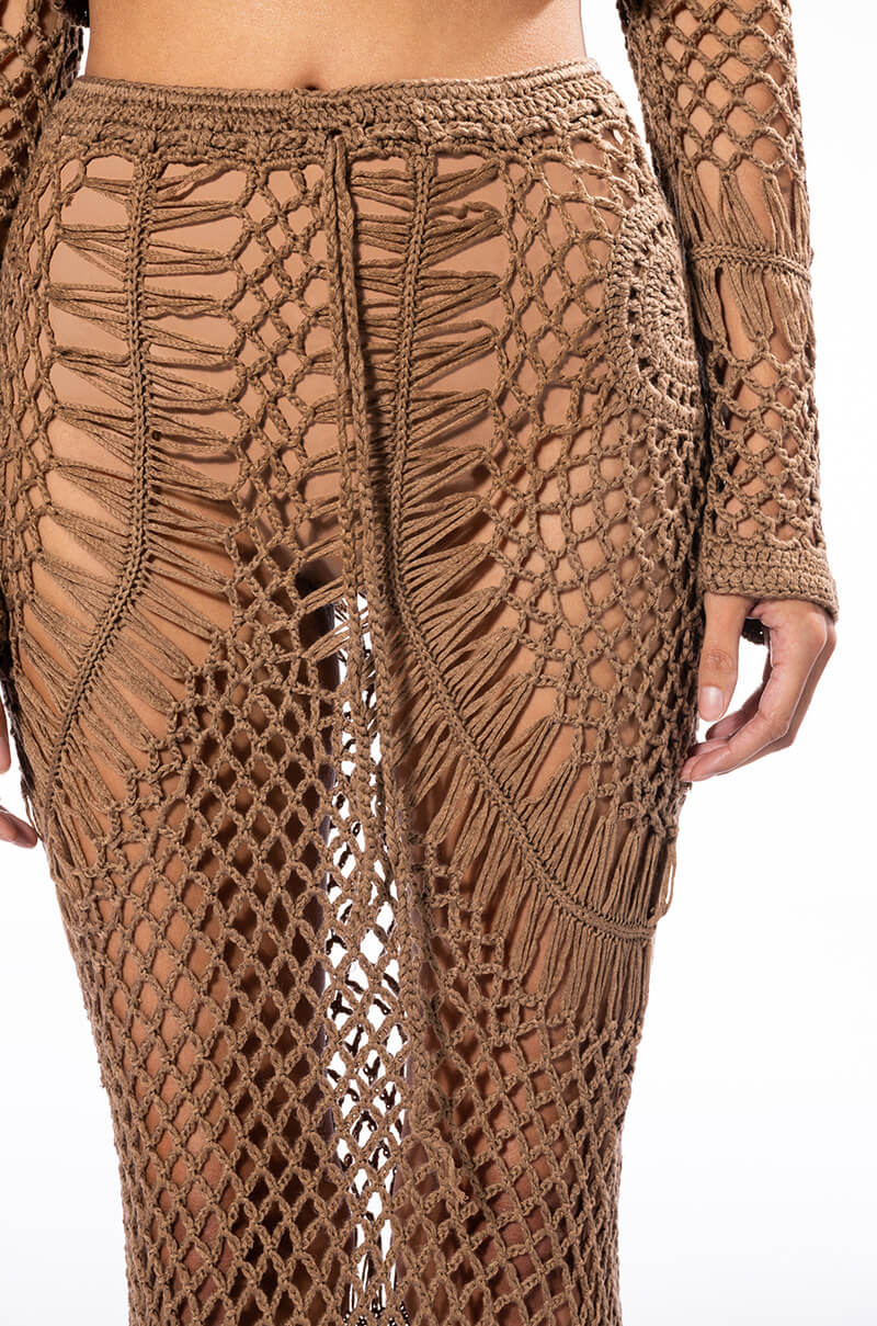 SAND DUNES LONG SLEEVE TOP AND MAXI SKIRT SET