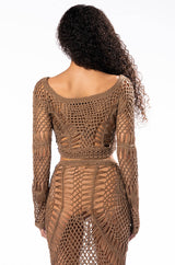 SAND DUNES LONG SLEEVE TOP AND MAXI SKIRT SET
