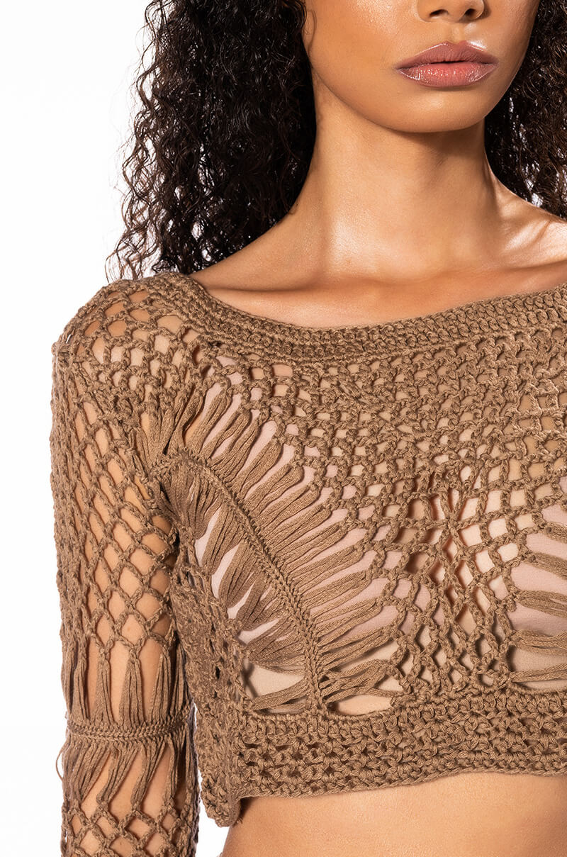 SAND DUNES LONG SLEEVE TOP AND MAXI SKIRT SET