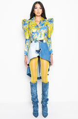SAPPHIRE FASHION LONG SLEEVE BLOUSE