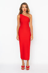 SAVE IT FOR THE DANCE ONE SLEEVE MAXI DRESS