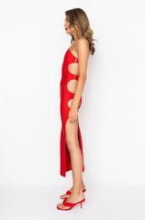 SAVE IT FOR THE DANCE ONE SLEEVE MAXI DRESS