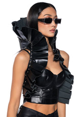 SEARCH AND RESCUE HOODED CORSET TOP