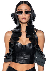 SEARCH AND RESCUE HOODED CORSET TOP