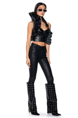SEARCH AND RESCUE HOODED CORSET TOP