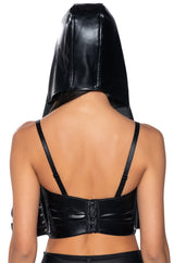 SEARCH AND RESCUE HOODED CORSET TOP