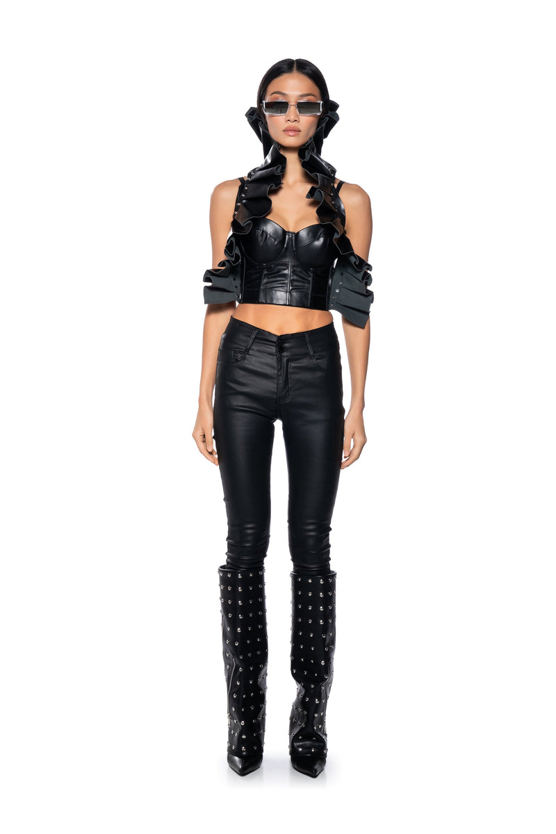 SEARCH AND RESCUE HOODED CORSET TOP