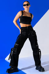 SECRET ADMIRER DENIM CROP TOP