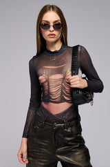 SEE YOU NEVER MESH TOP