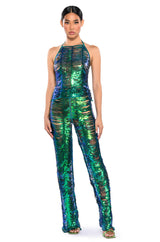 SENORITA EMBELLISHED HALTER TOP