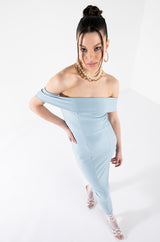 SERIOUS VIBES MAXI FITTED DRESS