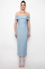 SERIOUS VIBES MAXI FITTED DRESS