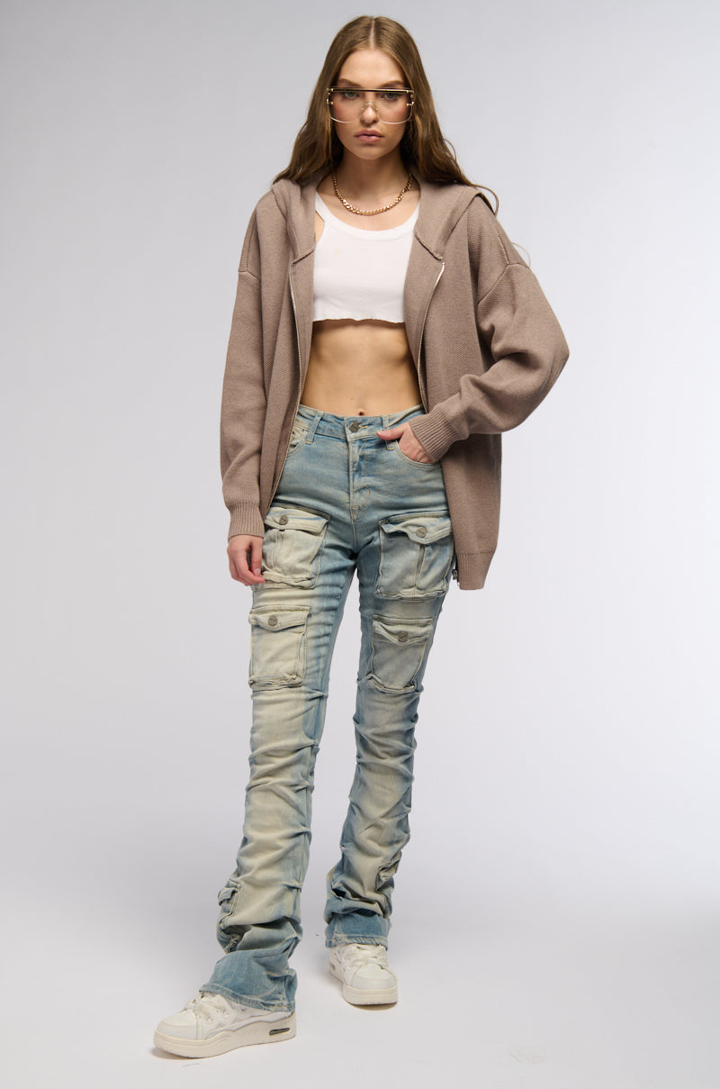 SEVILLE HIGH RISE STACKED JEANS