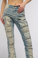 SEVILLE HIGH RISE STACKED JEANS