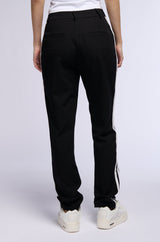 SHE A RIDER STRIPED WOVEN TROUSERS