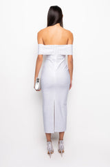 SHE IS EXTRA RHINESTONE BANDAGE MAXI DRESS
