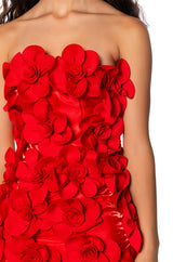 SHES A MASTERPIECE FLORAL MINI DRESS