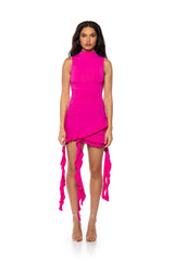 SHES ALL THAT RUFFLE MINI DRESS