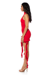 SHES ALL THAT RUFFLE MINI DRESS