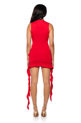 SHES ALL THAT RUFFLE MINI DRESS