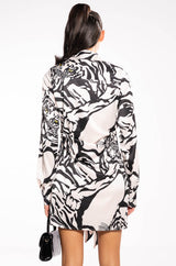 SHE'S DANGEROUS LOW V MINI DRESS