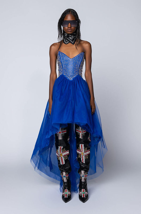 SHE'S ROYALTY HIGH AND LOW TULLE DRESS