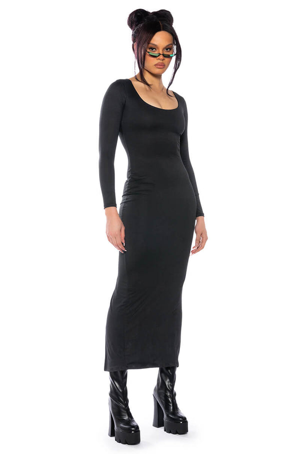 GOOD AS GOLD DOUBLE LAYER MAXI DRESS