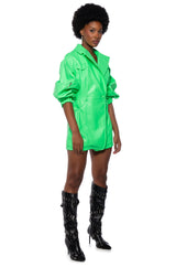 SHE'S SOPHISTICATED PU BLAZER DRESS