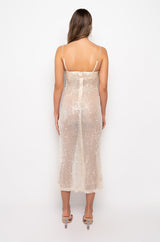SHIMMER QUEEN SEQUIN MAXI DRESS