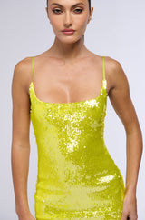 SHINE BRIGHT SEQUIN MINI DRESS