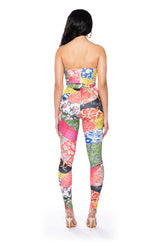 SHOW OFF LACE UP CORSET AND PANT SET