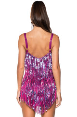SHOW UP FRINGE MINI DRESS