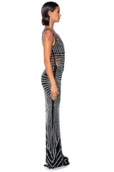 SHOW UP TO SHOW OFF EMBELLISHED MAXI DRESS