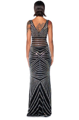 SHOW UP TO SHOW OFF EMBELLISHED MAXI DRESS