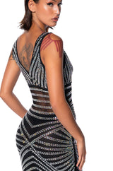 SHOW UP TO SHOW OFF EMBELLISHED MAXI DRESS