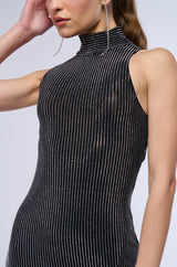 SHOWSTOPPER RHINESTONE MINI DRESS