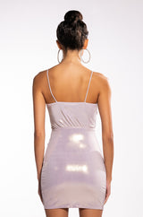 JOSELYN SHIMMER WRAP DRESS
