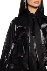 SIGNIFICANTLY ME RUFFLE HEM BLOUSE