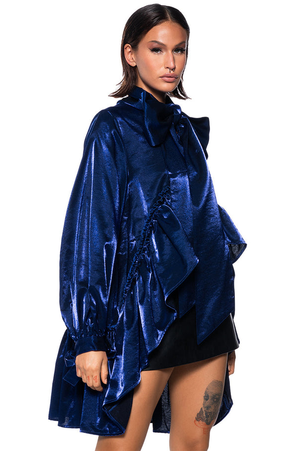 SIGNIFICANTLY ME RUFFLE HEM BLOUSE