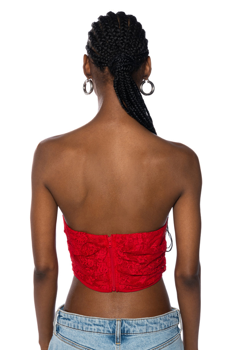 SIMPLE CHIC LACE CORSET