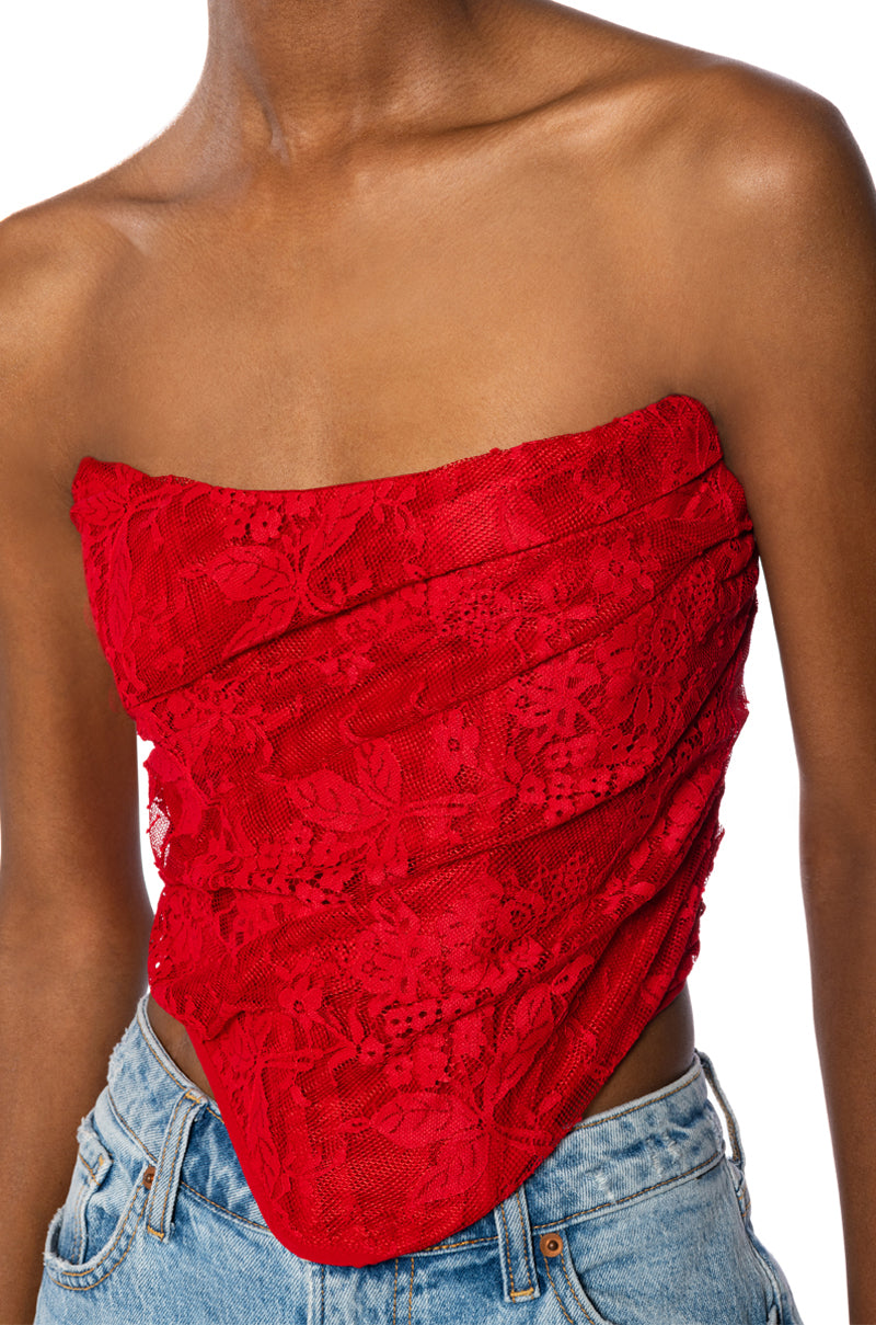 SIMPLE CHIC LACE CORSET
