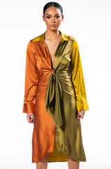 MONA BEAUTIFULLY DRAPED MIDI DRESS
