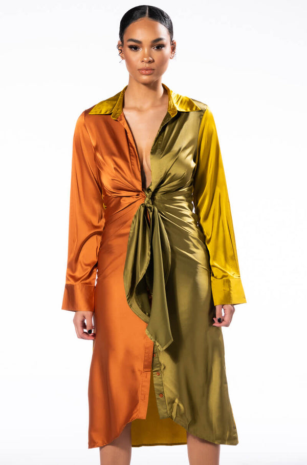 MONA BEAUTIFULLY DRAPED MIDI DRESS