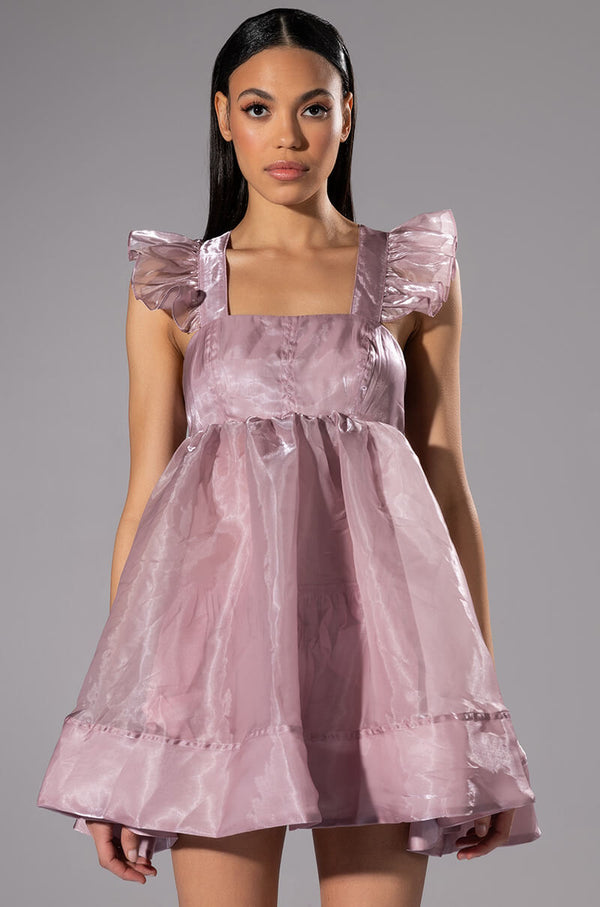 OLIVIA FLOUNCE MINI DRESS